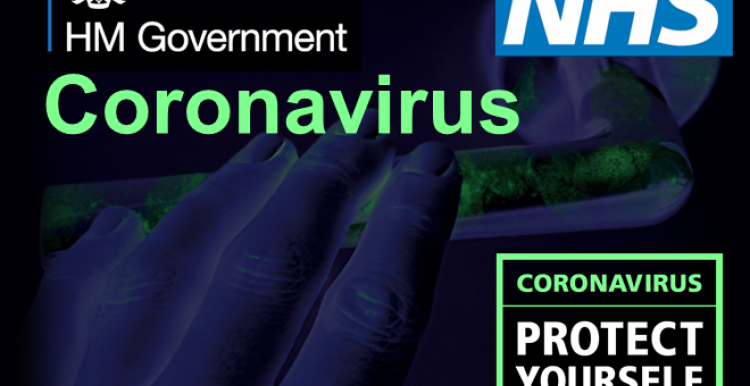 Public Health England & NHS Coronavirus Protect yourself and others Door Handle image