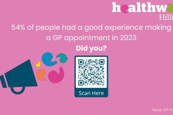 54% of people had a good experience making a GP appointment in 2023