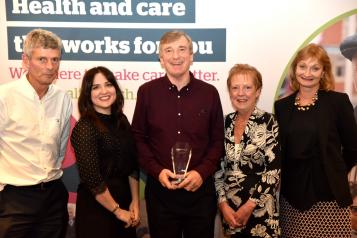 The Healthwatch Hillingdon Team receive their Healthwatch Network Award for 2018