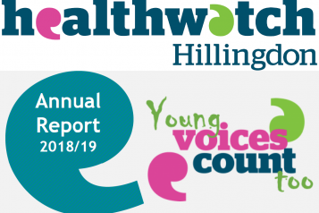 Healthwatch Hillingdon Annual Report 2018-19 Front Cover