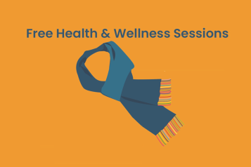 Free Health & Wellness Sessions - scarf graphic