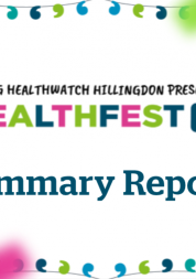 Young Healthwatch Hillingdon Healthfest202 Report Summary